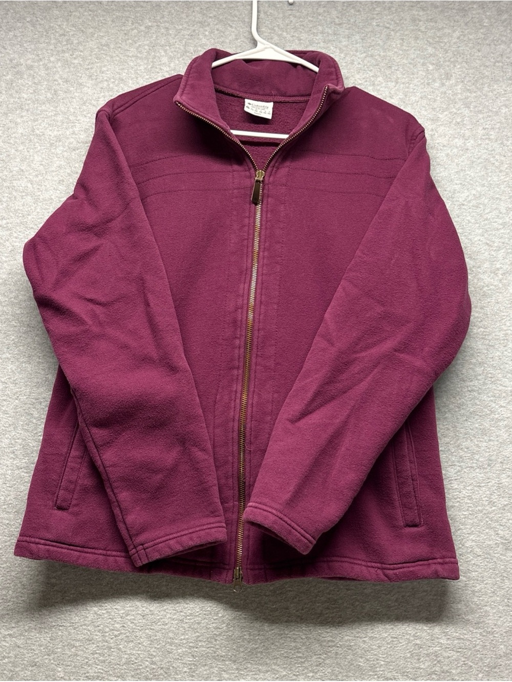 Vintage Columbia Plum‎ Zip-Up Fleece Jacket